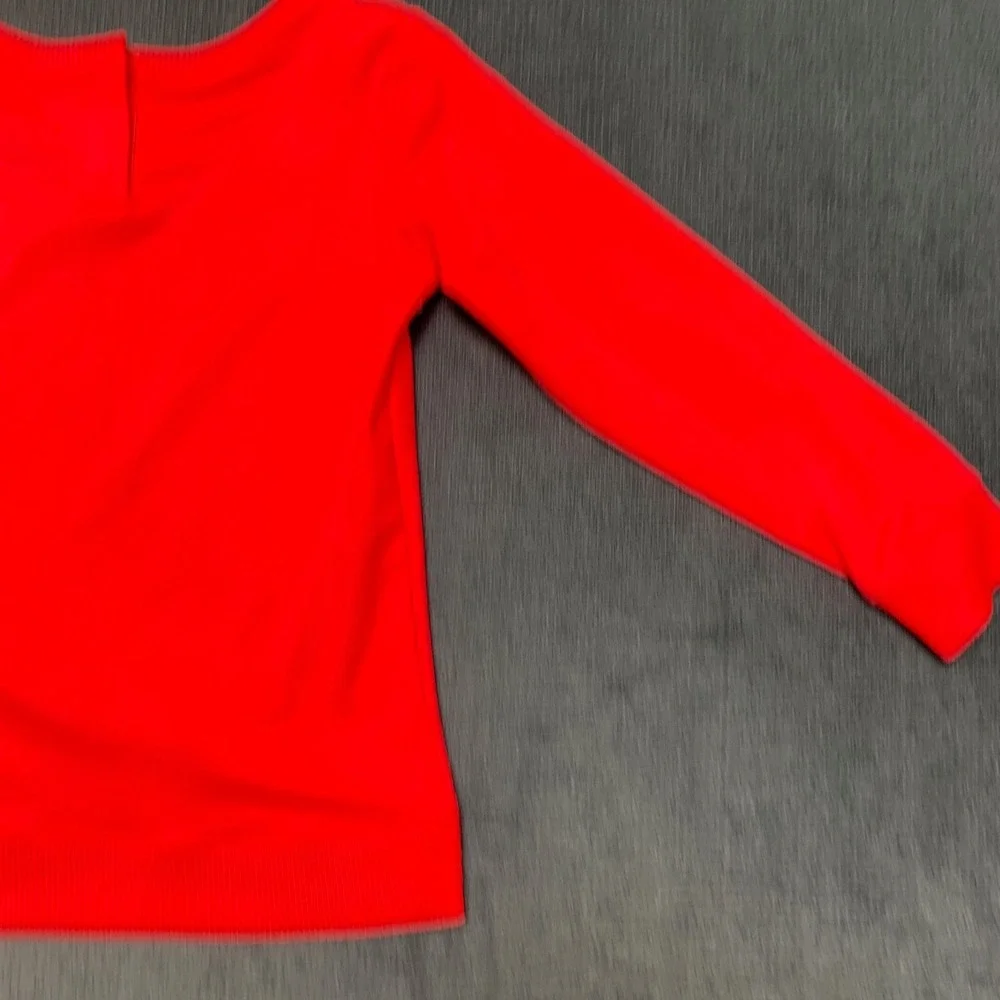 Nike Dri-Fit Sweatshirt Girls 24M Red Crossover Swoosh Logo Athletic Performance